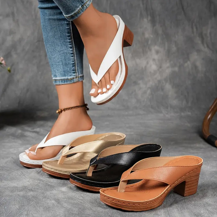 Hadley | The Block Heel Flip Sandal