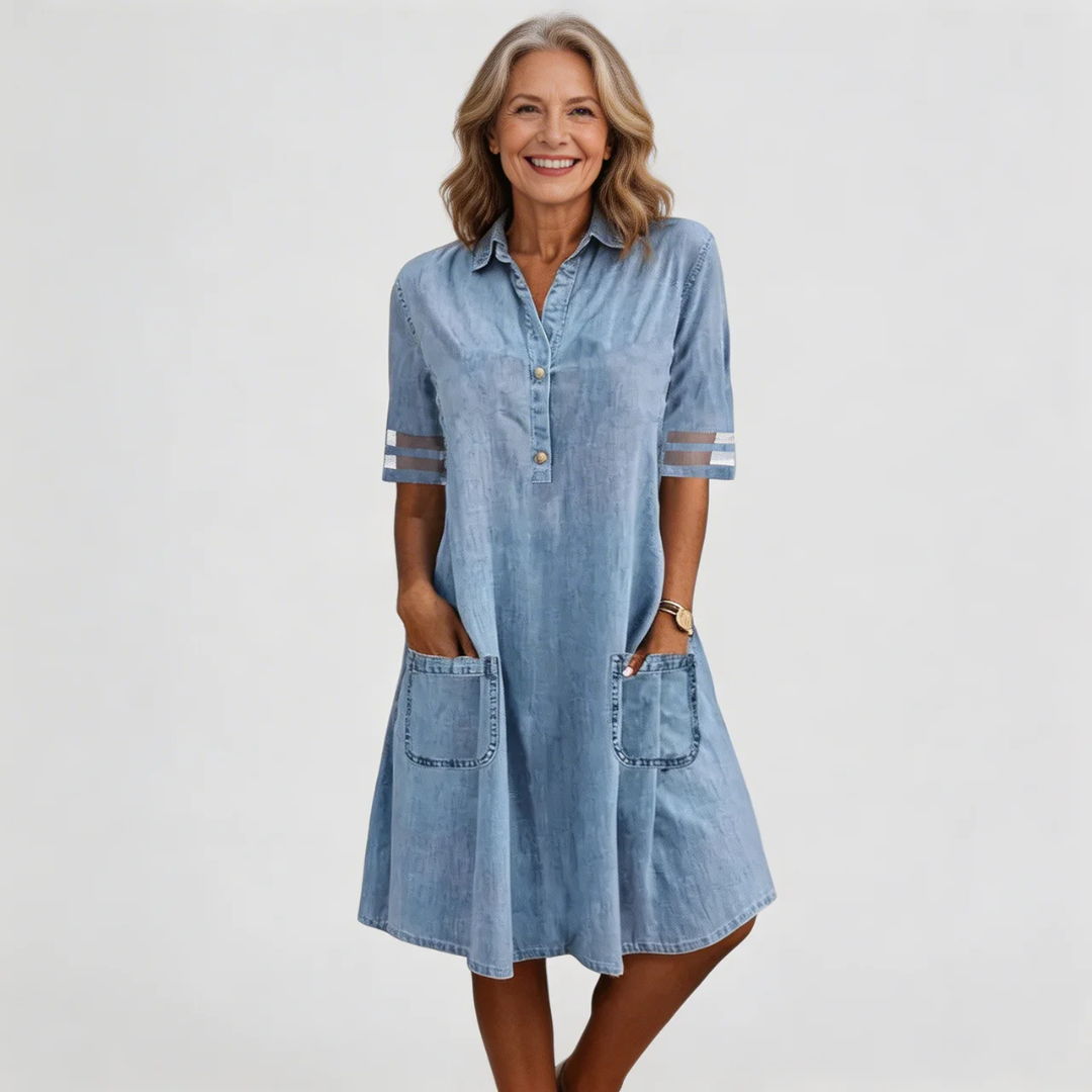 Elowen Easy Shape Denim Dress