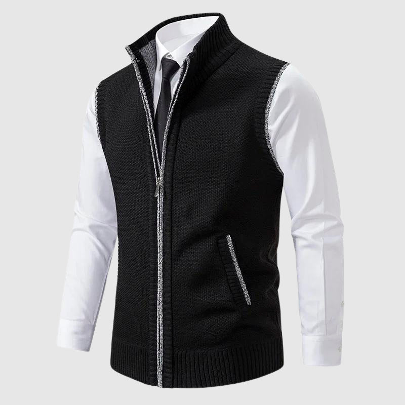 Reginald | The Zip-Up Sweater Vest