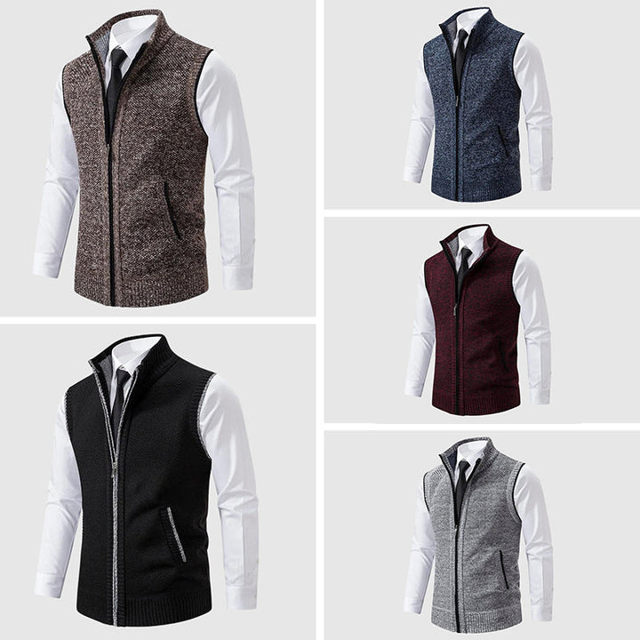 Reginald | The Zip-Up Sweater Vest
