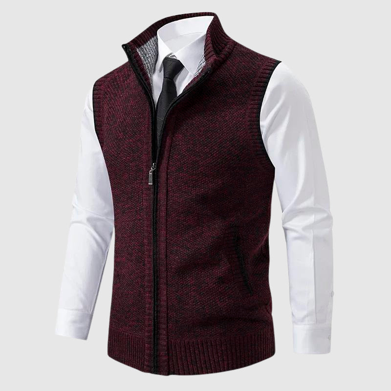 Reginald | The Zip-Up Sweater Vest