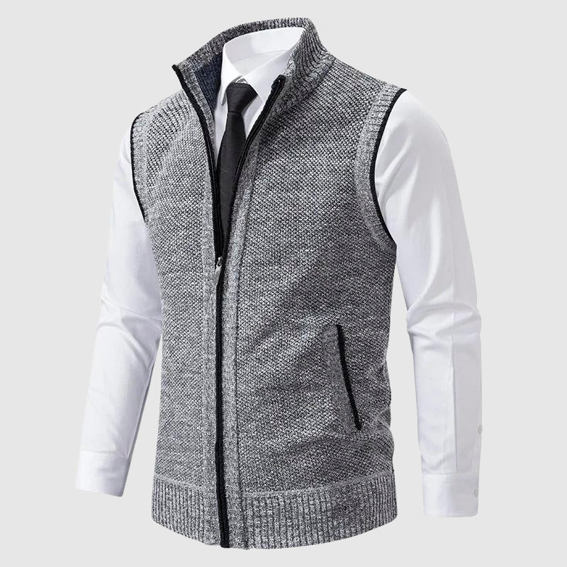 Reginald | The Zip-Up Sweater Vest