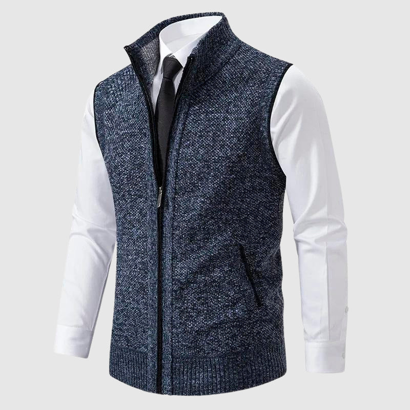 Reginald | The Zip-Up Sweater Vest