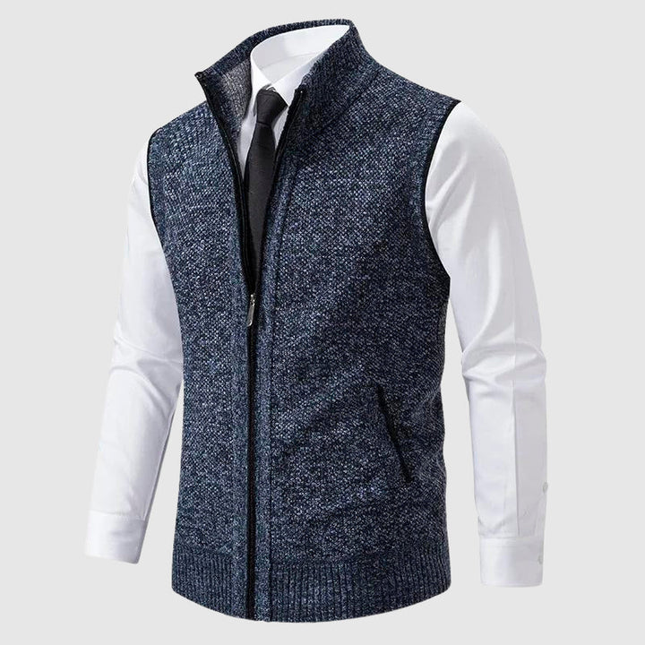 Reginald | The Zip-Up Sweater Vest
