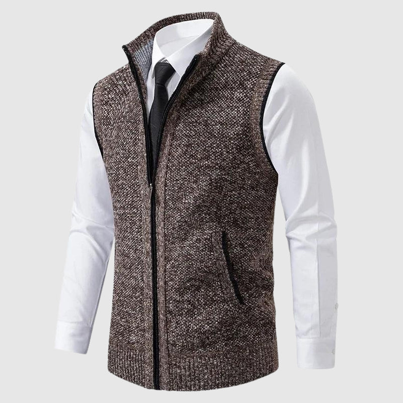 Reginald | The Zip-Up Sweater Vest