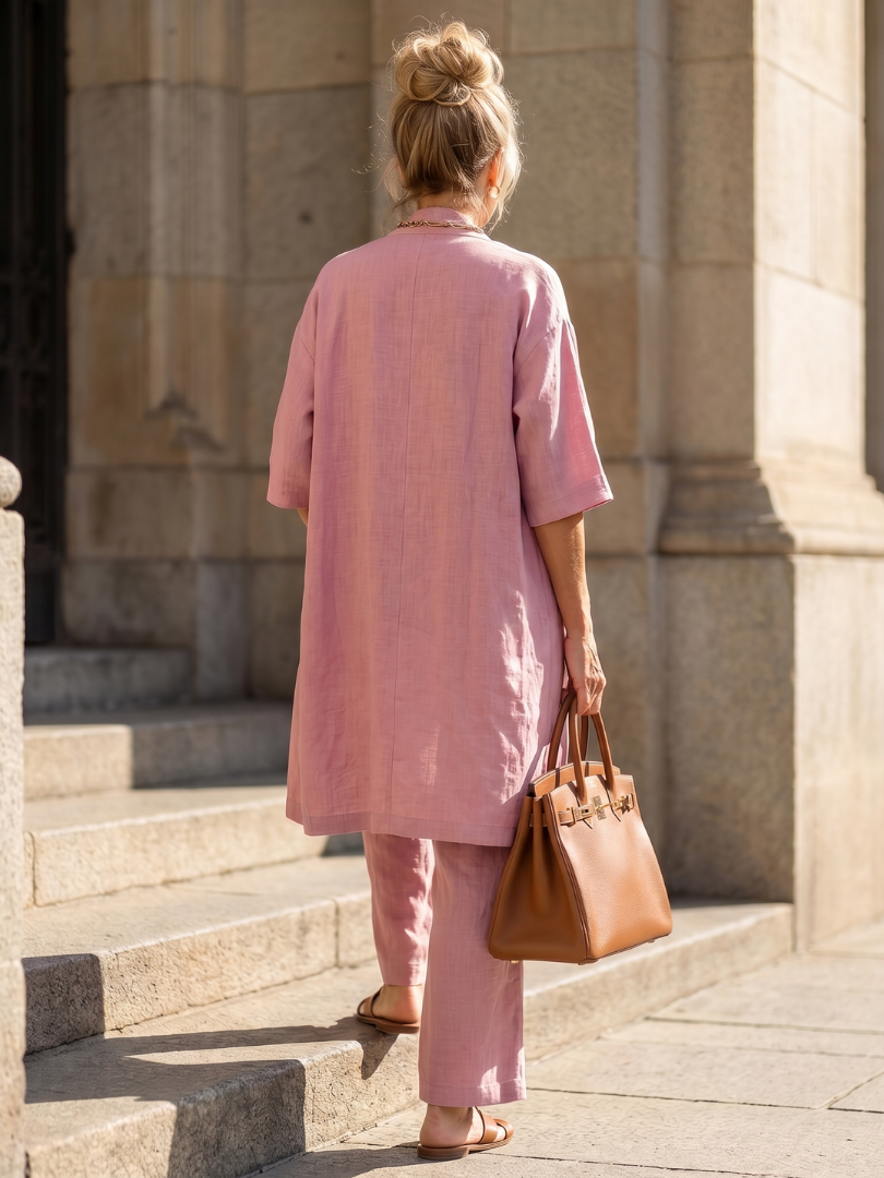 Lavender | The Longline Cardigan Three-Piece Set