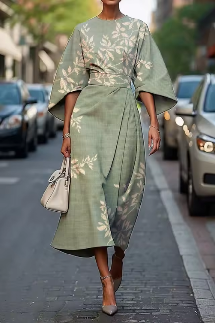 Élavie Sculpting Floral Grace Dress