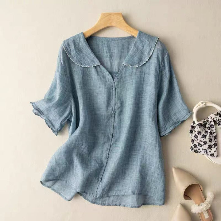 Millicent | The Vintage Scalloped Collar Blouse