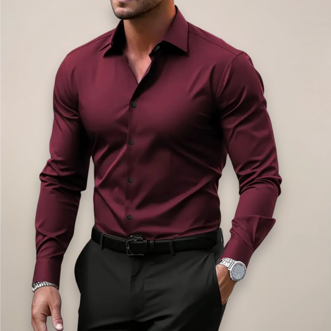 Men’s Long-Sleeve Shirt | Tailored Torso Silhouette