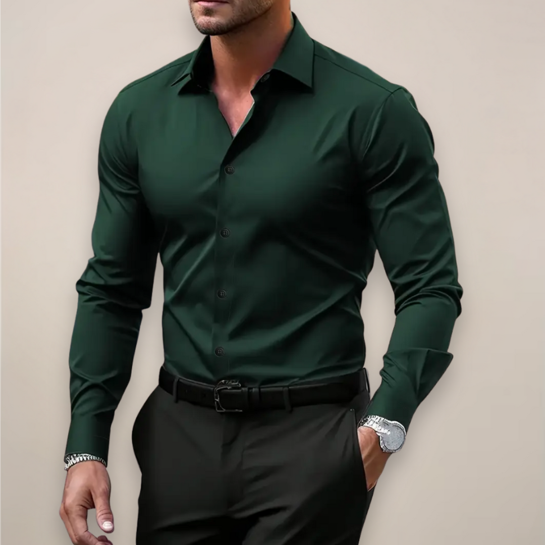 Men’s Long-Sleeve Shirt | Tailored Torso Silhouette