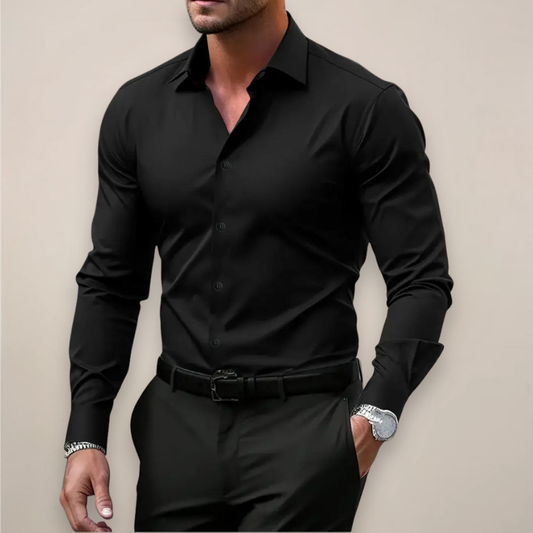 Men’s Long-Sleeve Shirt | Tailored Torso Silhouette