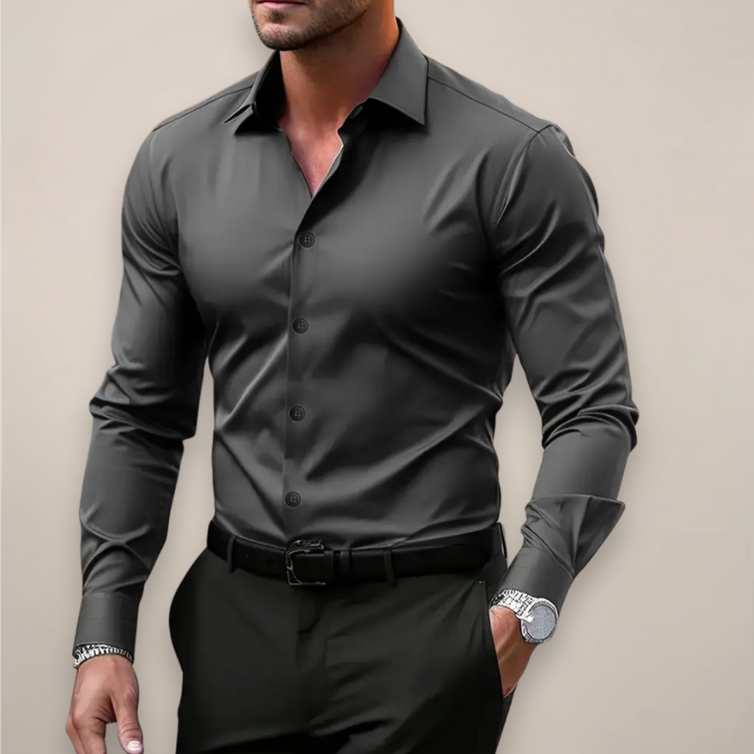 Men’s Long-Sleeve Shirt | Tailored Torso Silhouette