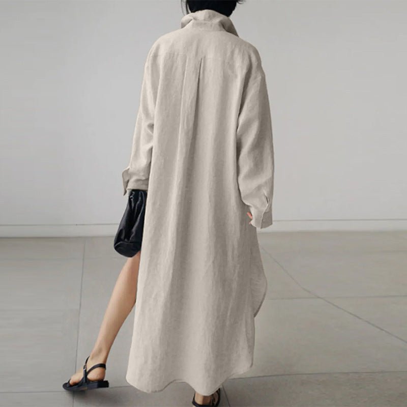 Oversized Linen Shirt Dress  | Lightweight & Breathable