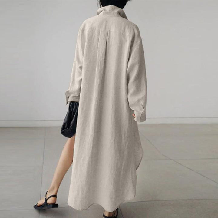 Oversized Linen Shirt Dress  | Lightweight & Breathable