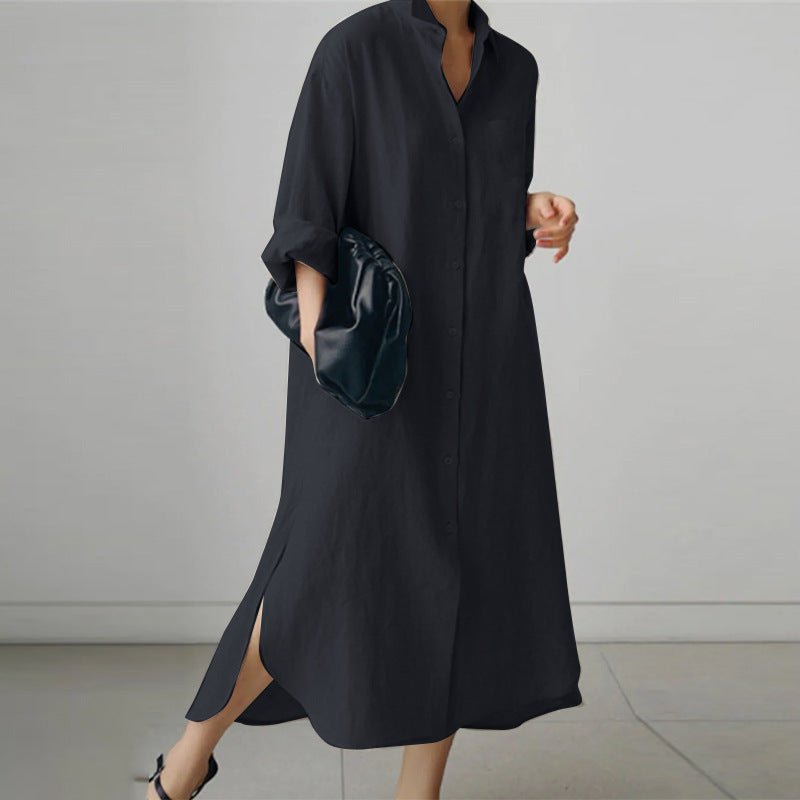 Oversized Linen Shirt Dress  | Lightweight & Breathable