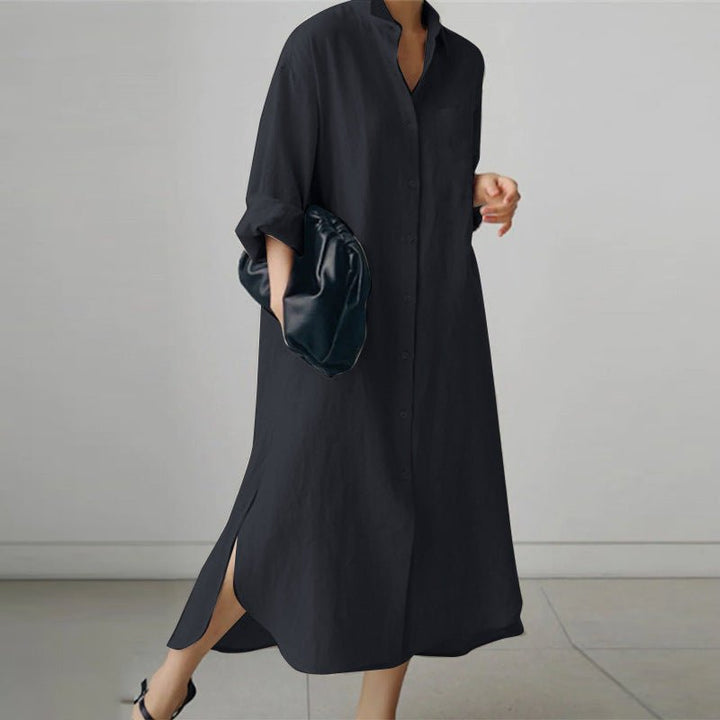 Oversized Linen Shirt Dress  | Lightweight & Breathable