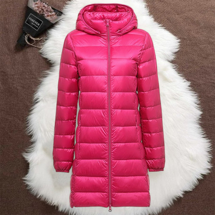 Helsa Long Transitional Padded Jacket | Pink