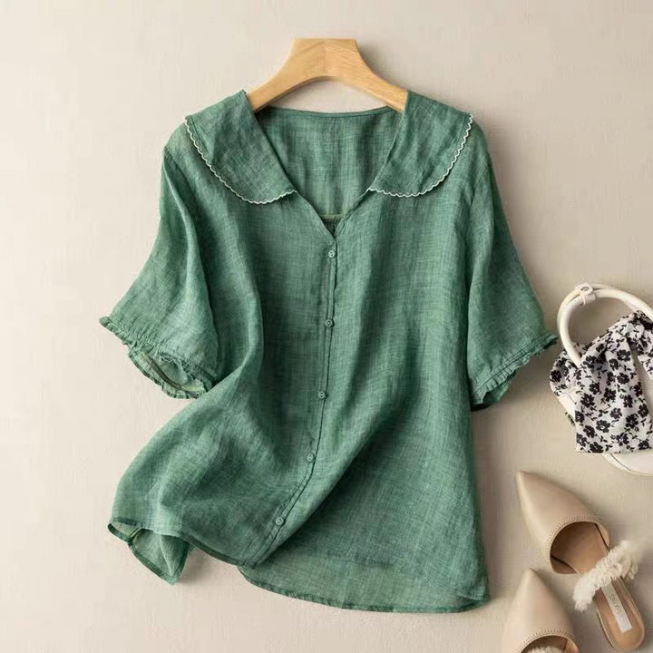 Millicent | The Vintage Scalloped Collar Blouse