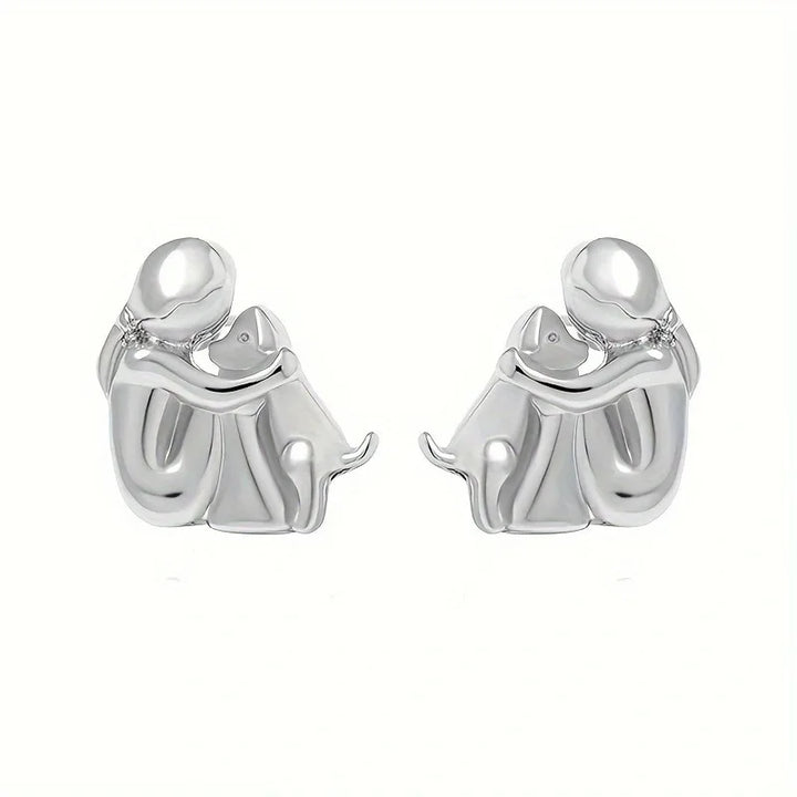 Marlow | Dog Embrace Earring