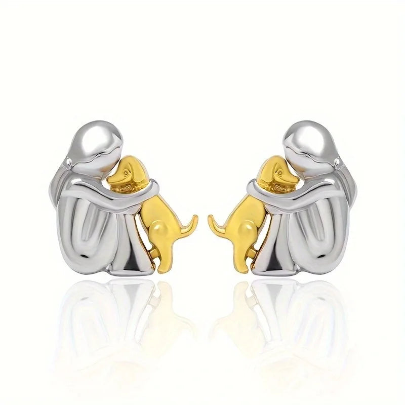 Marlow | Dog Embrace Earring