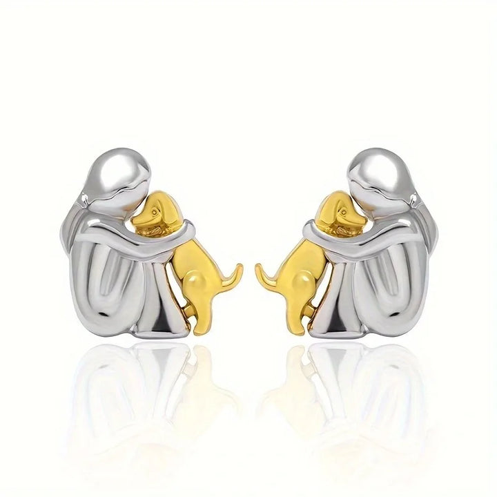 Marlow | Dog Embrace Earring