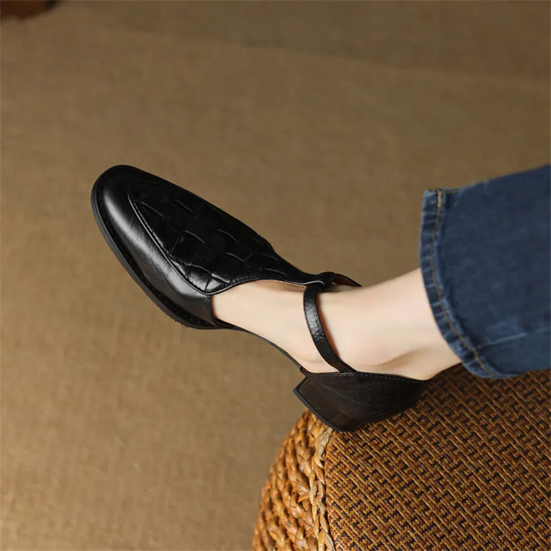 Celeste | Vintage Strap Heels
