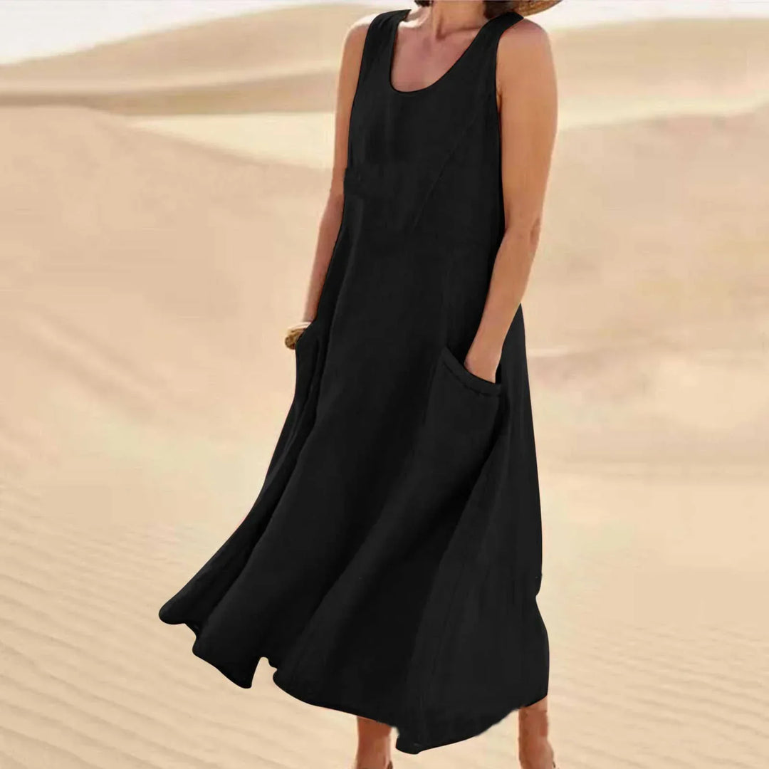 Tina Summer Linen Dress