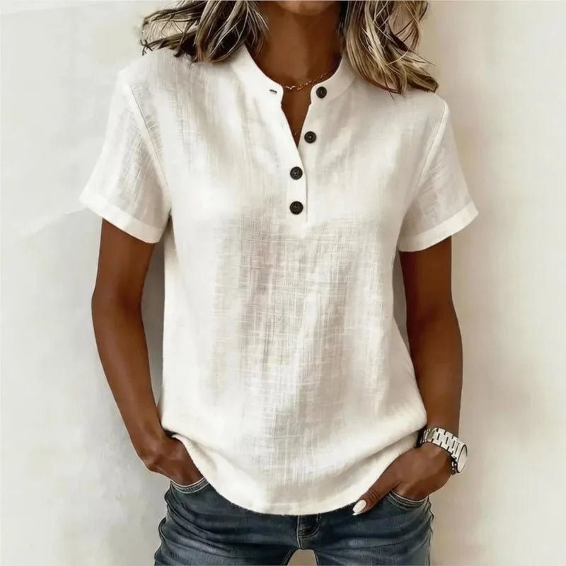 Margery | The Relaxed Short-Sleeve Blouse