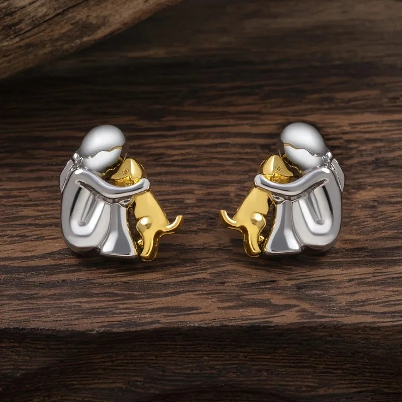 Marlow | Dog Embrace Earring