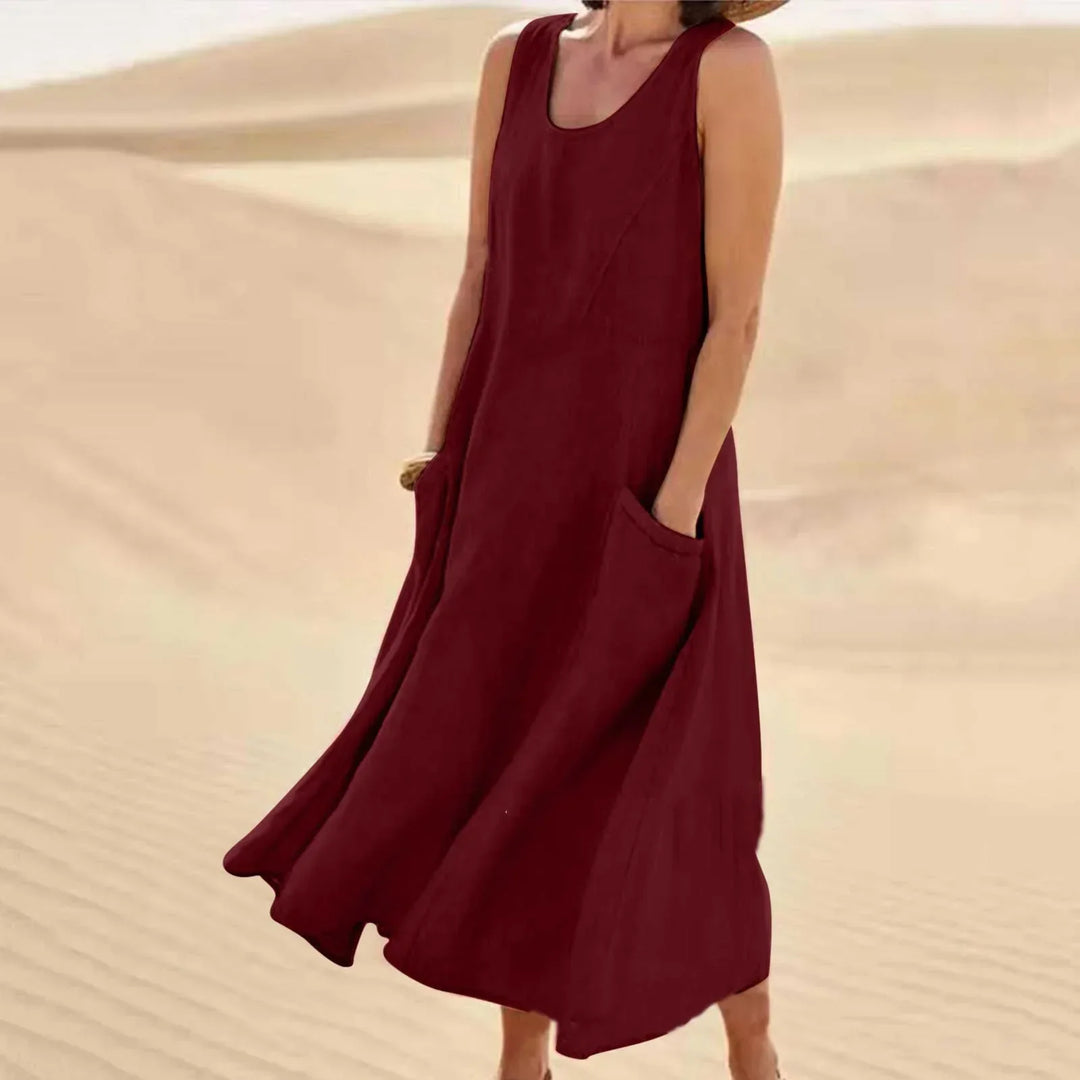 Tina Summer Linen Dress