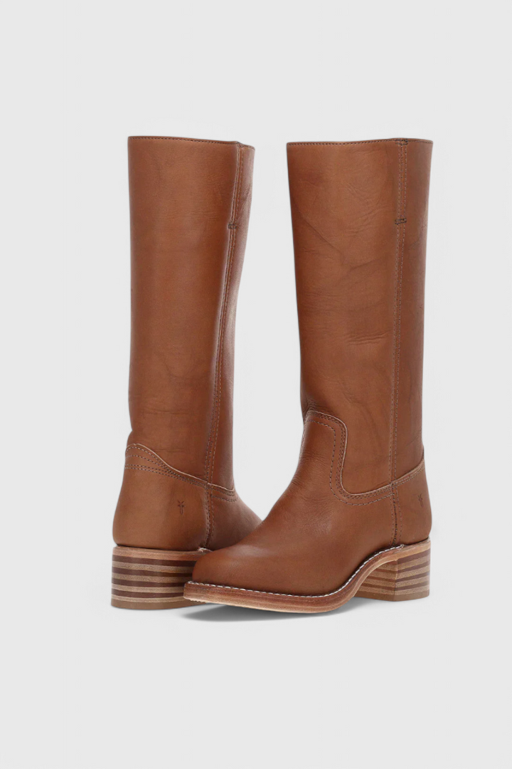 PIPPA | WOMEN'S LEATHER KNEE-HIGH BOOTS WITH HEELS