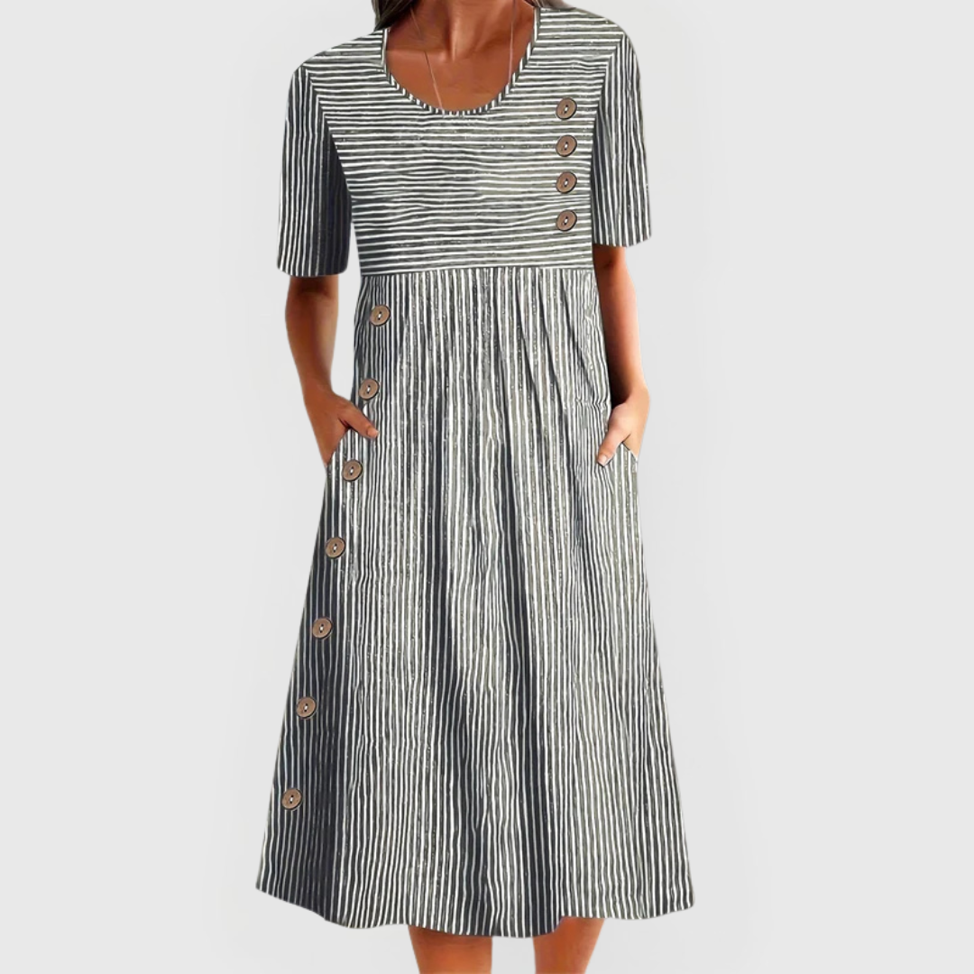 Breathable Comfort Midi Dress