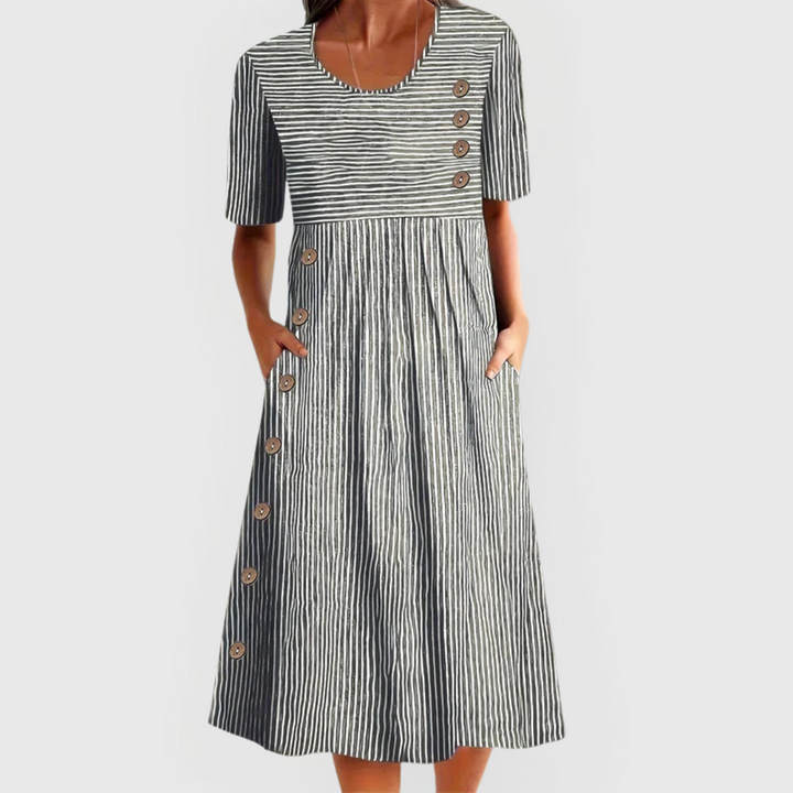 Breathable Comfort Midi Dress