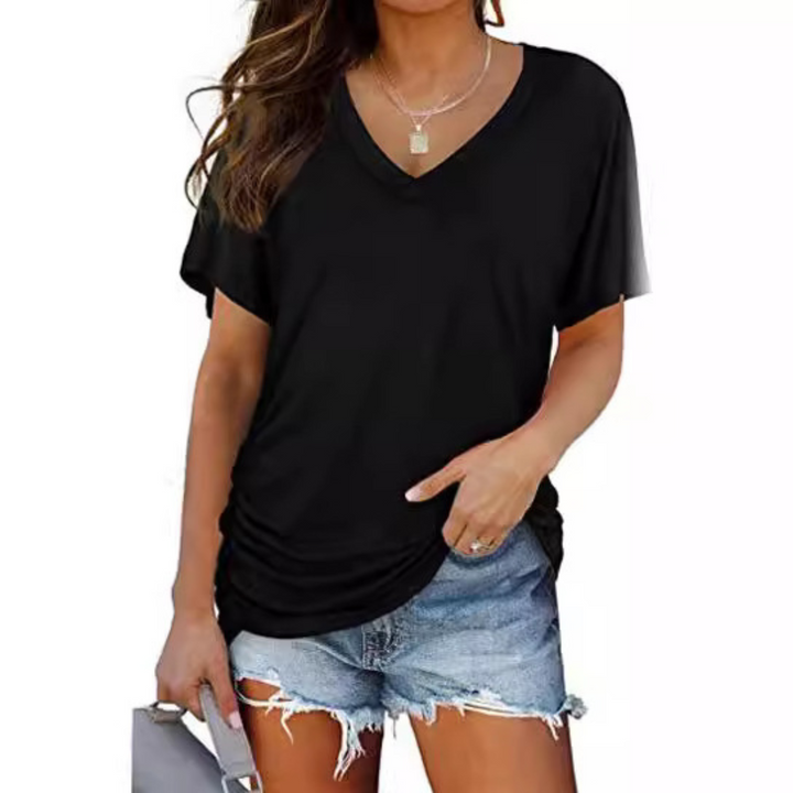 Sophia | V-Neck Batwing Shirt