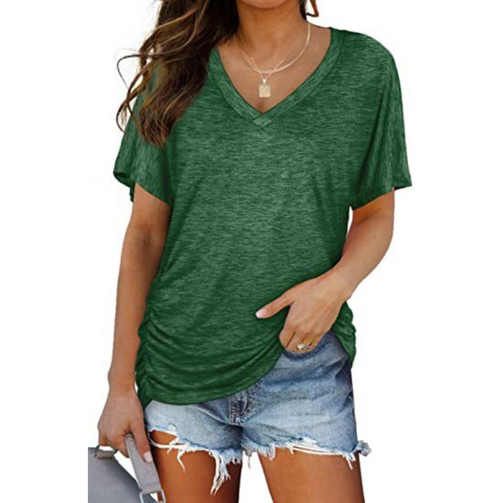 Sophia | V-Neck Batwing Shirt