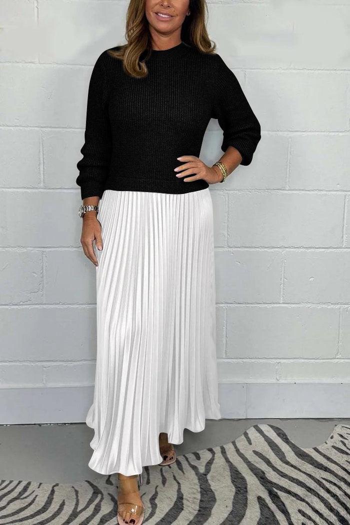 Claudia™ | Maxi Dress with Pleated Skirt