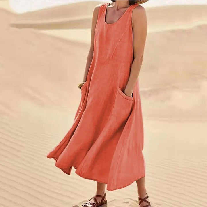Tina Summer Linen Dress