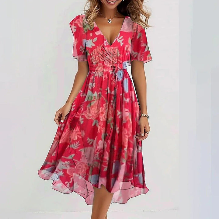 Serena Garden Grace Midi Dress | Lightweight Fabric