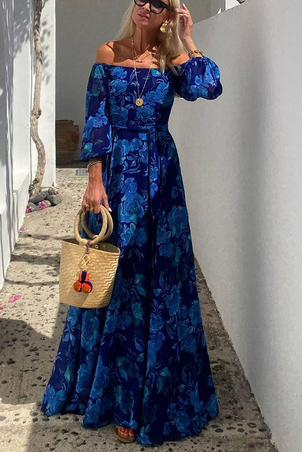 Maxi Dress with Soft Off-Shoulder Fit