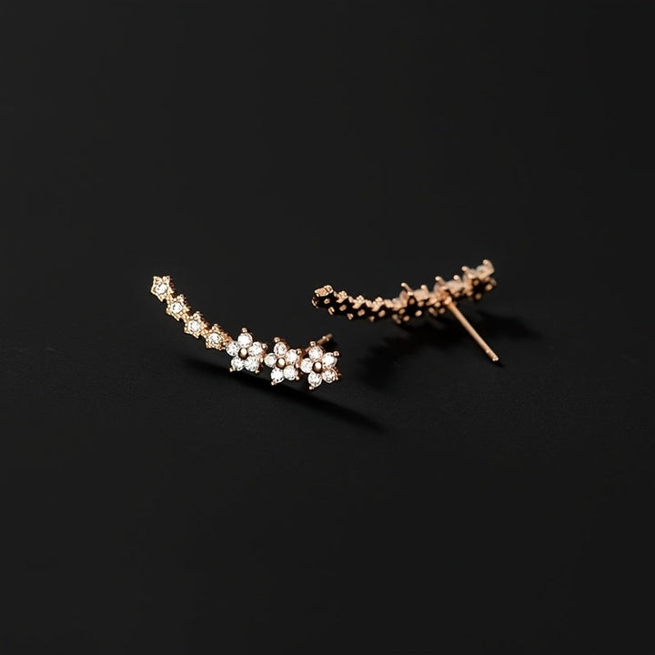 Elena | Light Catching Floral Earrings