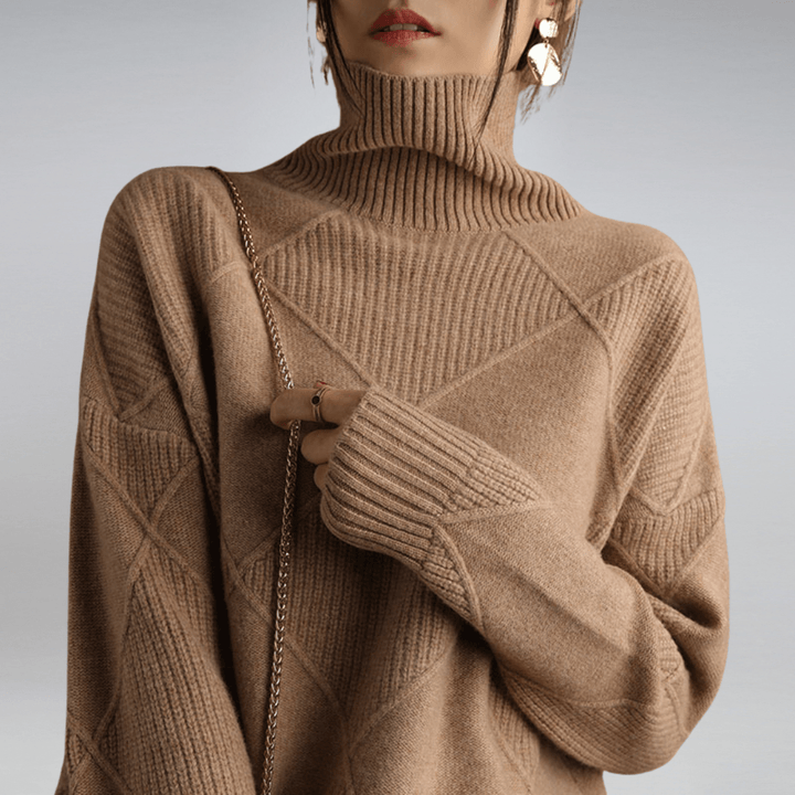 AMELINE | SOFT TURTLENECK SWEATER