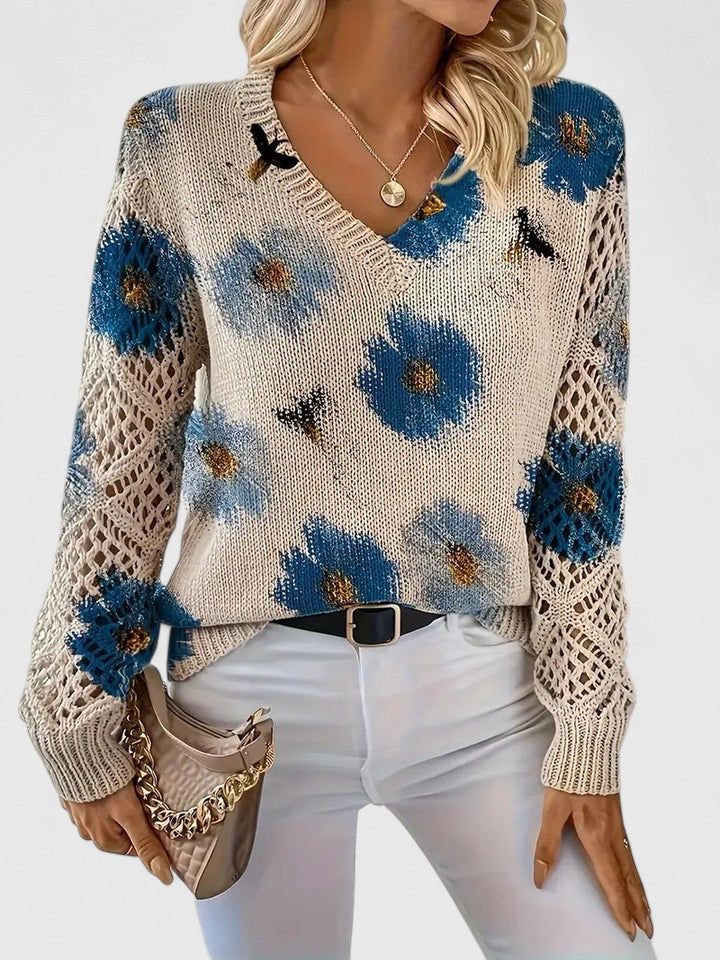 TAHLIA | COMFORT FLORAL SWEATER