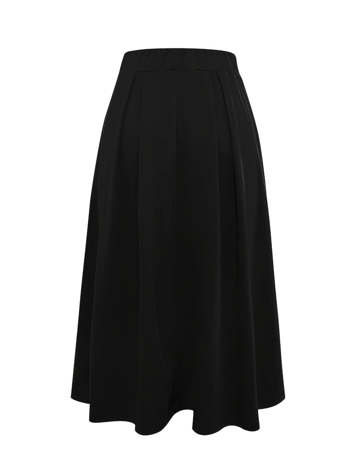 CELINE BLOOM | ELEGANT BELTED PENCIL SKIRT