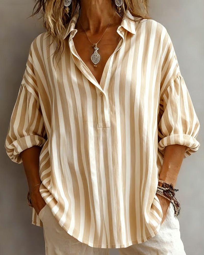 Nora | Loose Striped Blouse
