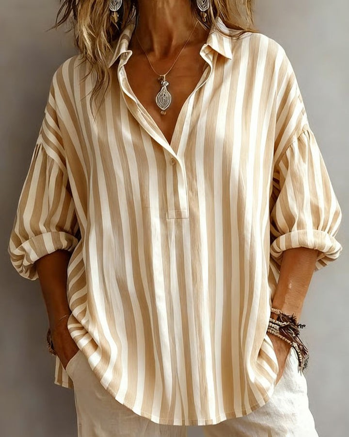 Nora | Loose Striped Blouse