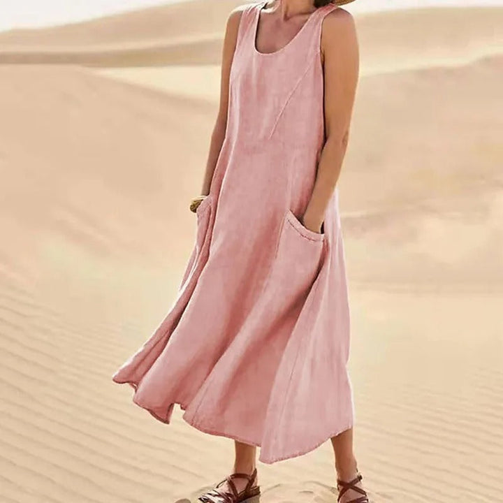 Tina Summer Linen Dress