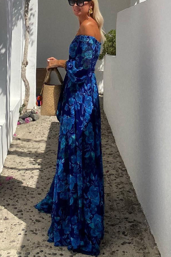 Maxi Dress with Soft Off-Shoulder Fit