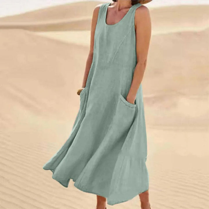 Tina Summer Linen Dress