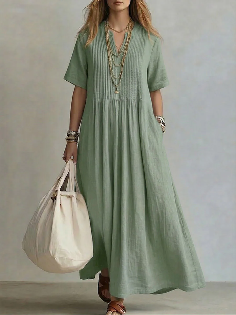 Florence | The Pintuck Maxi Dress