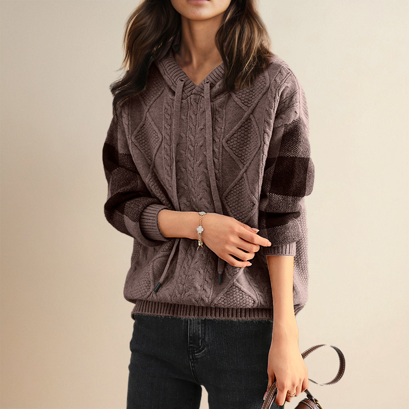 WARRINA | JACQUARD HOODED JUMPER